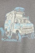 Спортивна футболка Columbia колір сірий з принтом (2507284)