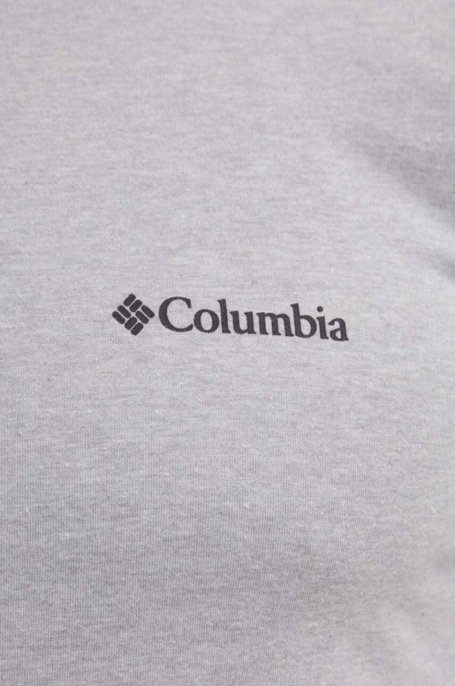Бавовняна футболка Columbia Rapid Ridge Back Graphic колір сірий з принтом 1934824-464 фото 5