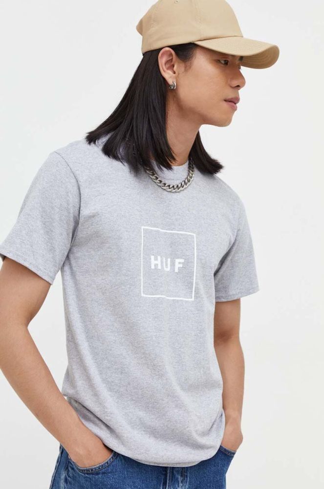 Бавовняна футболка HUF колір білий з принтом (3340955)
