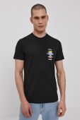 Футболка Rip Curl чоловіча колір чорний з принтом