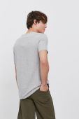 Бавовняна футболка United Colors of Benetton колір сірий гладкий