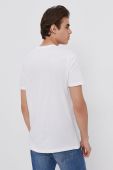 Бавовняна футболка United Colors of Benetton колір білий гладкий
