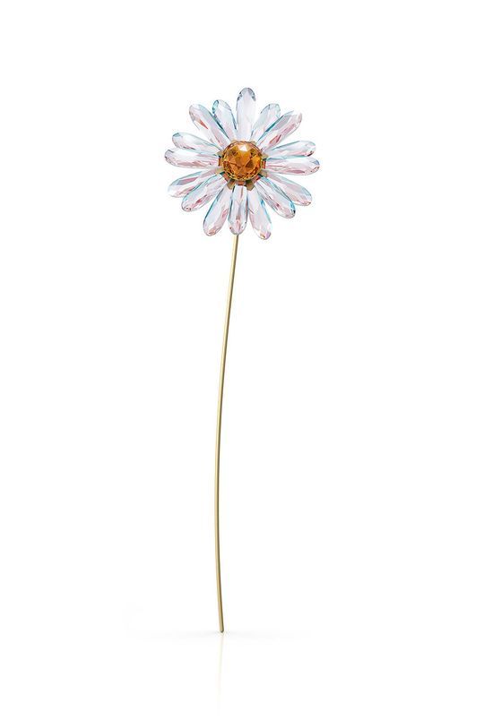 Декоративна квітка з кристалів Swarovski колір білий
