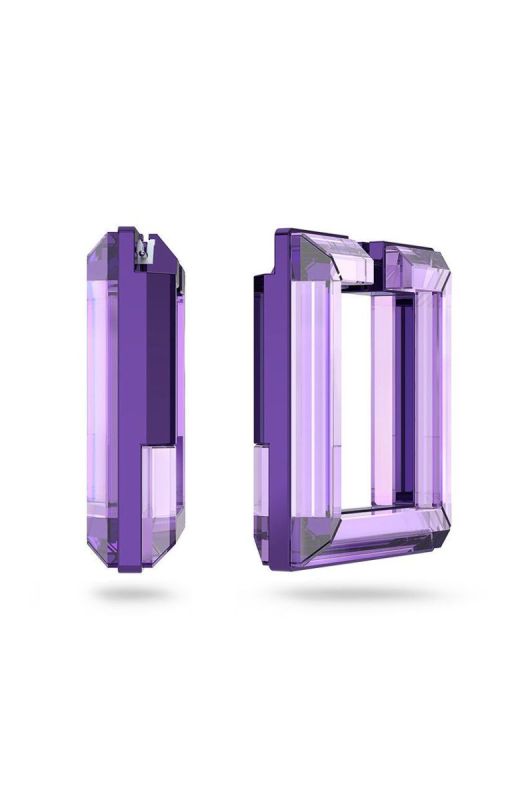 Сережки Swarovski колір фіолетовий фото 2