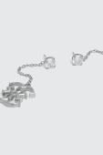 Сережки Guess колір срібний (2545906)
