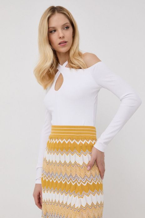 Блузка Guess жіноча колір білий однотонна (2178105)