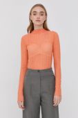 Лонгслів Patrizia Pepe жіноча колір помаранчевий