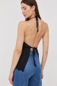 Блузка Guess жіноча колір чорний однотонна (2291640) Блузка Guess жіноча колір чорний однотонна (2291640)