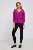Блузка Dkny жіноча колір рожевий гладка