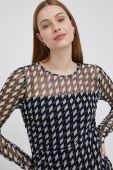 Блузка Dkny жіноча візерунок колір барвистий (1981446)