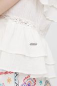Блузка Pepe Jeans Nora жіноча колір білий однотонна