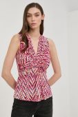 Блузка Morgan жіноча колір рожевий візерунок (2411725)