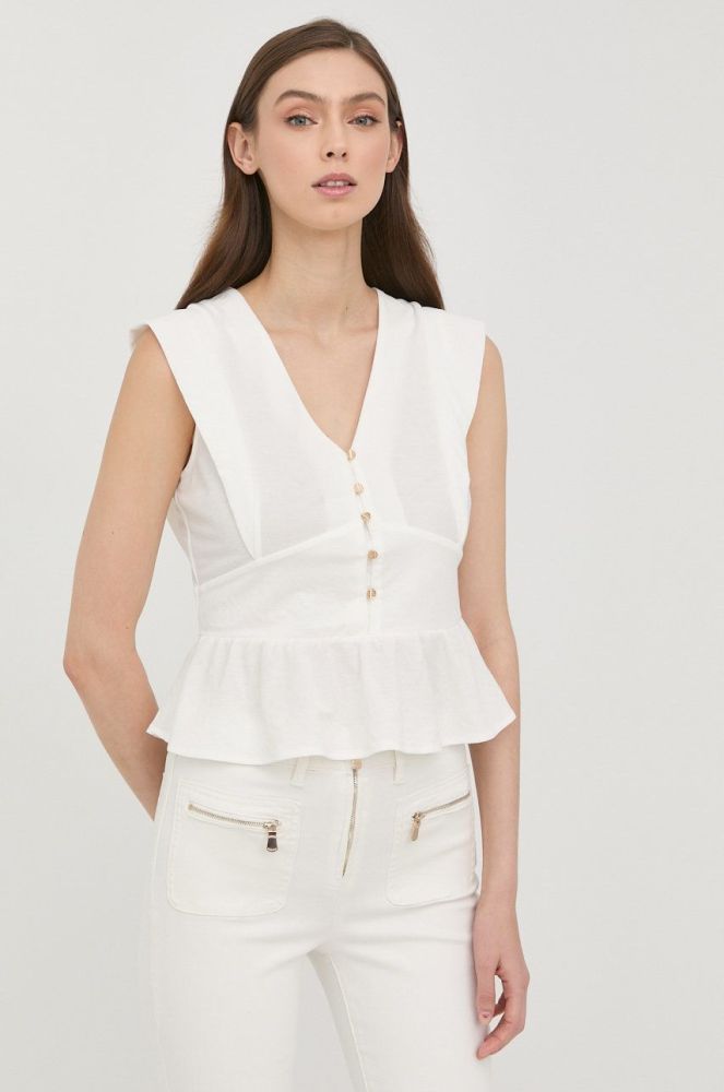 Блузка Morgan жіноча колір білий однотонна (2411739)