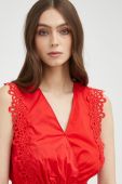 Блузка Morgan жіноча колір червоний однотонна