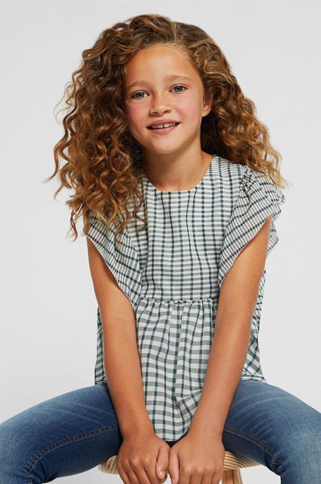 Дитяча блузка Mayoral колір зелений візерунок (2135593) Дитяча блузка Mayoral колір зелений візерунок (2135593)
