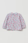 Дитяча бавовняна блузка OVS принт квіти колір барвистий