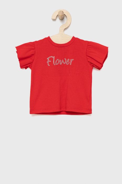 Дитяча бавовняна футболка Birba&Trybeyond колір червоний