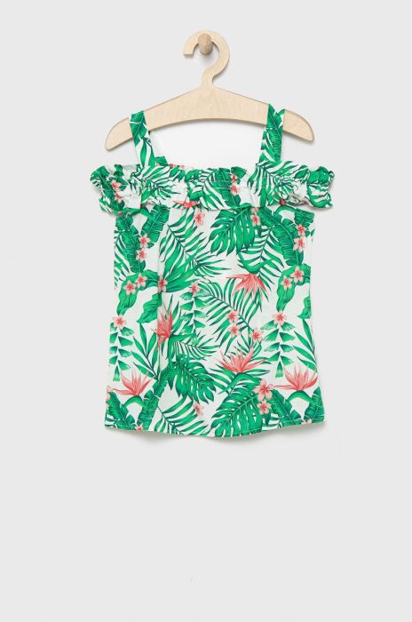 Дитяча блузка Birba&Trybeyond колір зелений візерунок