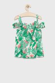 Дитяча блузка Birba&Trybeyond колір зелений візерунок