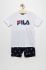 Дитяча бавовняна піжама Fila колір синій з принтом
