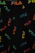 Дитяча піжама Fila колір чорний з принтом