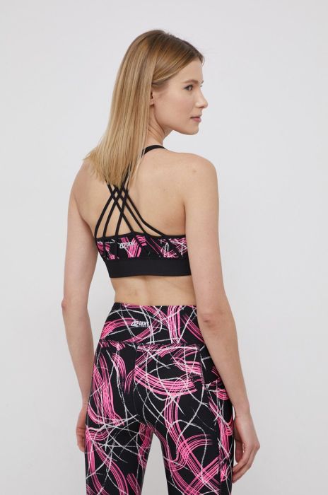 Спортивний бюстгальтер Dkny колір рожевий візерунок (1985548) Спортивний бюстгальтер Dkny колір рожевий візерунок (1985548)