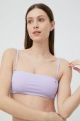 Купальний бюстгальтер Only колір фіолетовий м'яка чашечка (2279607)
