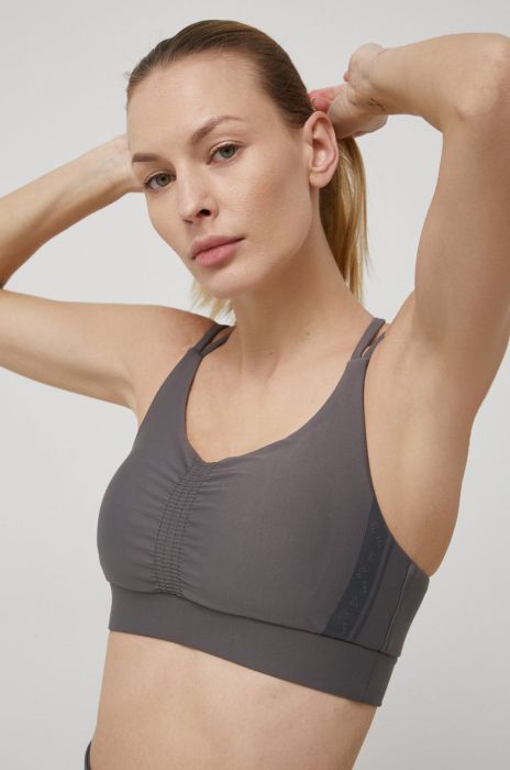 Спортивний бюстгальтер Only Play колір сірий однотонний Спортивний бюстгальтер Only Play колір сірий однотонний