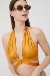 Купальний бюстгальтер Guess колір жовтий Купальний бюстгальтер Guess колір жовтий