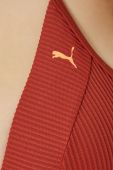 Купальний бюстгальтер Puma 935509 колір коричневий ущільнена чашечка
