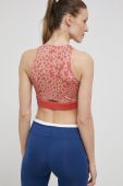 Спортивний бюстгальтер Reebok HA1035 колір помаранчевий візерунок