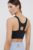 Спортивний бюстгальтер Reebok HA1049 колір чорний гладкий Спортивний бюстгальтер Reebok HA1049 колір чорний гладкий