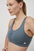 Спортивний бюстгальтер adidas Performance Coressentials HD7686 однотонний колір блакитний