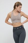 Спортивний бюстгальтер adidas Performance HE2106 колір коричневий однотонний