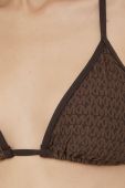 Купальний бюстгальтер MICHAEL Michael Kors колір коричневий злегка ущільнена чашечка (2170428)