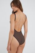 Суцільний купальник MICHAEL Michael Kors колір коричневий злегка ущільнена чашечка (2405063)