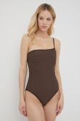 Купальник MICHAEL Michael Kors колір коричневий злегка ущільнена чашечка