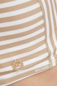 Купальний бюстгальтер MICHAEL Michael Kors колір бежевий злегка ущільнена чашечка (2155765)