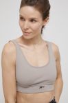 Спортивний бюстгальтер Reebok H56394 колір сірий однотонний Спортивний бюстгальтер Reebok H56394 колір сірий однотонний