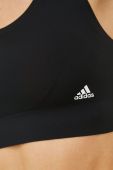 Спортивний бюстгальтер adidas Performance Purelounge колір чорний однотонний