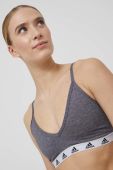 Бюстгальтер adidas Performance HG3784 колір сірий меланж