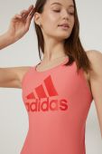 Купальник adidas Performance Big Logo HE3034 колір рожевий м'яка чашечка