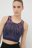 Спортивний бюстгальтер adidas Performance HA4324 колір синій візерунок