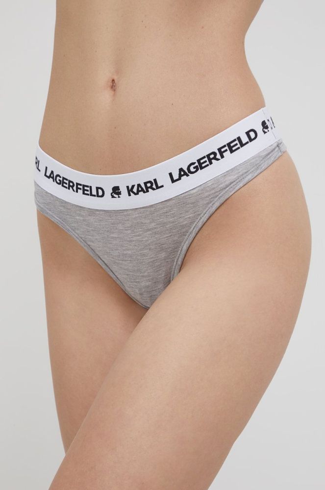 Стринги Karl Lagerfeld колір сірий (2112362)