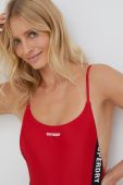 Суцільний купальник Superdry колір червоний м'яка чашечка Суцільний купальник Superdry колір червоний м'яка чашечка