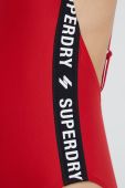 Суцільний купальник Superdry колір червоний м'яка чашечка Суцільний купальник Superdry колір червоний м'яка чашечка