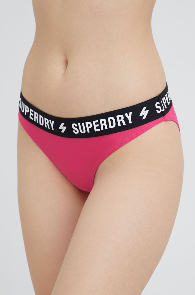 Купальні труси Superdry колір фіолетовий