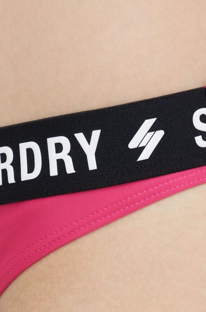 Купальні труси Superdry колір фіолетовий фото 3