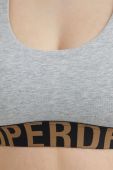Бюстгальтер Superdry колір сірий меланж