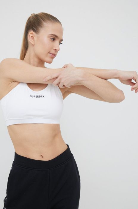 Бюстгальтер Superdry колір білий Бюстгальтер Superdry колір білий